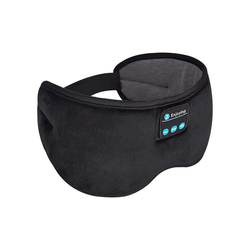 Cotton Black Centered Bluetooth Eye Mask