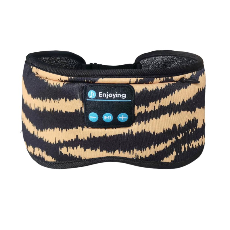 Cotton Zebra Yellow Bluetooth Eye Mask